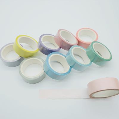 China DIY Waterproof Custom Hand Make Solid Color Adhesive Masking Printed Gold Foil Japanese Washi Tape for sale