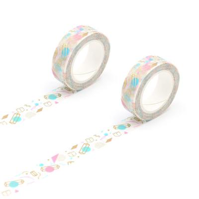 China Promotion Waterproof Custom Washi Sticker DIY Craft Gold Foil Tape Nairobi Washi Tape for sale