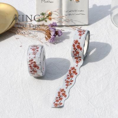 China Waterproof Metallic Flower Die Cut Waterproof Ribbon for sale