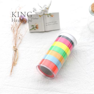 China Waterproof Solid Craft Adhesive Tape DIY Paper Tape Washi Sticker Scrapbooking Decorative Stationery for sale