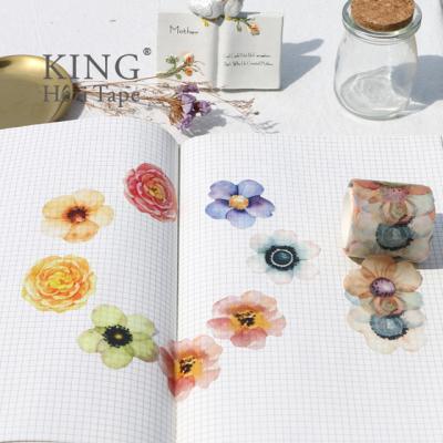 China Waterproof Custom Make Flower Printing Washi Tape for sale