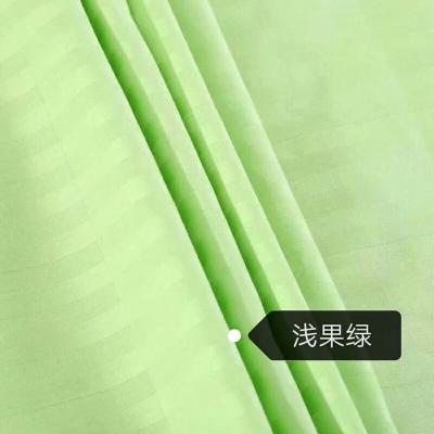 China Anti-Static Striped Satin Hotel Sheet Cotton 1CM Fabric for sale