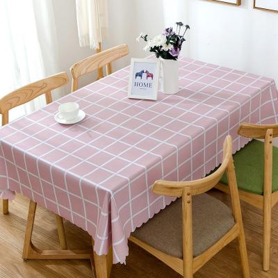 China Home and Garden Northern Europe Style Party PVC Waterproof Tablecloth , Oilproof Waterproof Table Cloth for sale