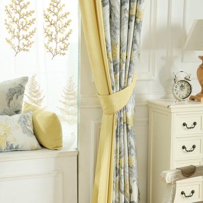 China Blackout American Countryside Printed Fabric Curtain Cloth Shading Fabric for sale