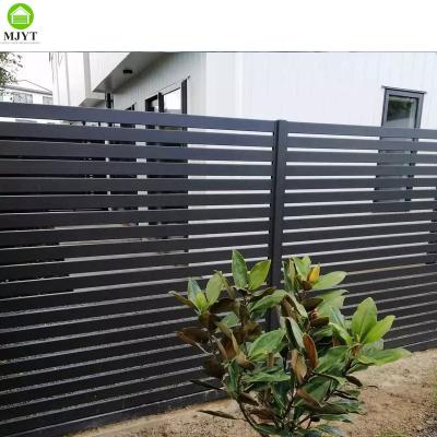 China Easily Assembled Modern Designs Waterproof House Wall Slat Aluminium Panel Fence For Garden Fencing for sale