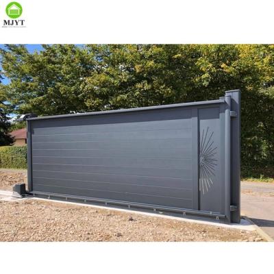 China Easily Assembled MJYT is tailor-made for you courtyard aluminum alloy gate automatic sliding courtyard door for sale