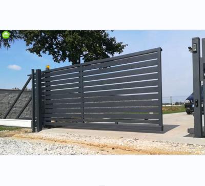 China Easily Assembled Garden Aluminum Sliding gate New Gate Designs fencing trellis gates Lane Sliding cantilever gate for sale