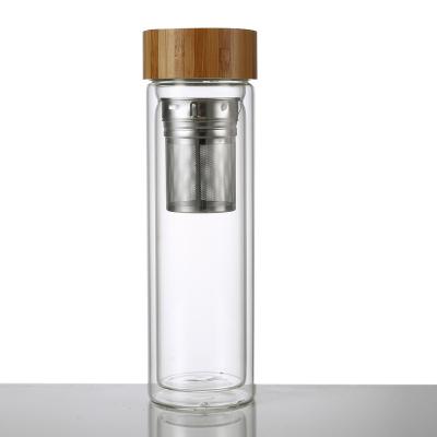 China Sustainable Transparent Travel Mugs Importer-functional double wall travel mug! Tea Infuser Travel Mug for sale