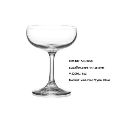 China Modern (ASG1008) No Advance Crystal Glass Tableware Champagne Coupe! Handcrafted Lead Free Martini Glass! Champagne Glass Desert Martini Coupes! for sale