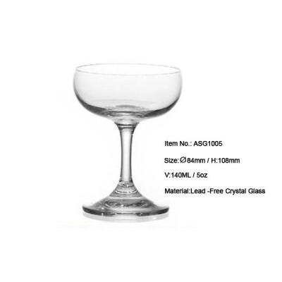 China (ASG1005) Modern 5Oz Champagne Coupes Glasses engagement party! No Advance Crystal Champagne Glass Coupes! Crystal Glass Champagne Coupes for sale