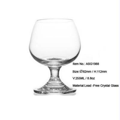 China ASG1988_Drinking viable brandy not leaded no crystal glass cup party goods huge bulk crystal brandy glass for sale