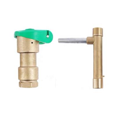 China Garden Underground Brass Lawn Water Quick Inlet Valve Wrench For Rain Bird Sprinkler for sale