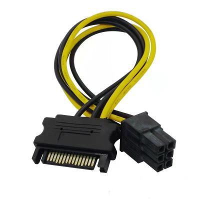 China Camera Factory Customized Sata 15 Pin To 8pin Plug Computer Data Power Cable for sale