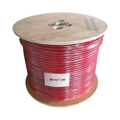 China Industrial Solid Copper Conductor 2x1.0mm2 Shielded Orange PVC Twisted Pair Fire Alarm Cable for sale