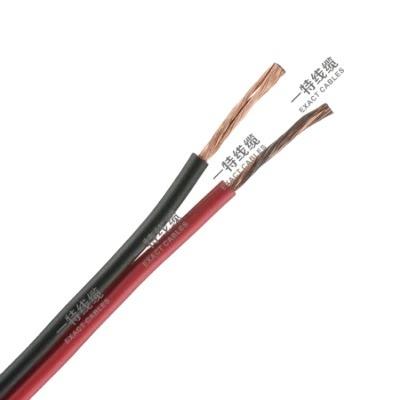 China Bare Copper Wire Clear Transparent Red/Black BC,TC,CCA, TCCA Golden and Silver PVC Jacket Loudspeaker Speaker Cable Communication Cable for sale