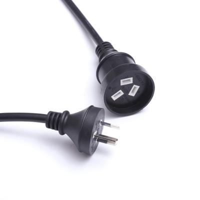 China Consumer Electronics 10A, 250V~ SAA Australia 3 Pin Plug In To IEC C13 Power Cord In Australia Market for sale