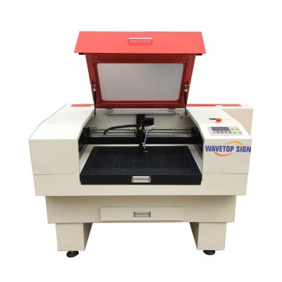 China Laser CUT WaveTopSign Laser Engraving Cutting Machine 9060 Laser Power 80W 100W Working Size 900mm x 600mm for sale