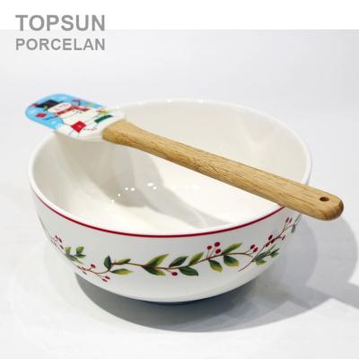 China 2023-Porcelain Bowl Sustainable Porcelain Bowl Christmas Hot Sale Bowl 20cm 26cm for sale