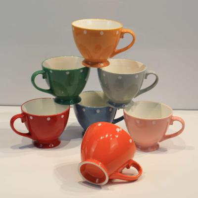 China Viable Color Mugs Ceramic Coffee Mugs Tea Set Ceramic Cup Teapot For Spring for sale