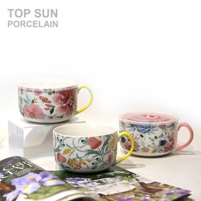 China Viable Color Mugs Ceramic Coffee Mugs Tea Set Ceramic Cup Teapot For Spring for sale