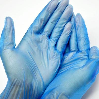 China Kitchen use FACTORY PRICE HIGH QUALITY BLUE VINYL POWDER-FREE DISPOSABLE GLOVES for sale