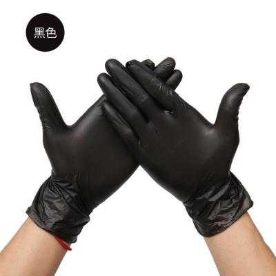 China Use For Kitchen Making Powder Free Disposable Vinyl Gloves Black Gloves for sale