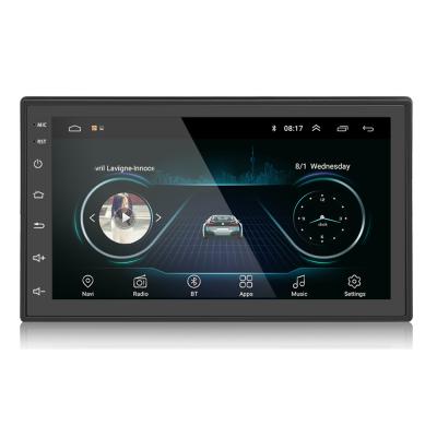 China Universal Auto Video Car Dvd Multimedia GPS Navigation Gps Android Radio 7inch 2din 1+16G Stereo Player for sale