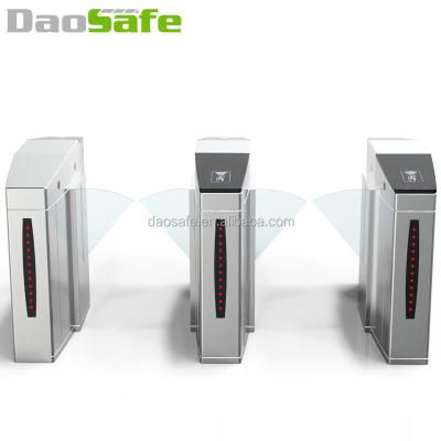 China Stainless Steel 304 Access Control Systems Security Flap Turnstile Optical Barrier for sale