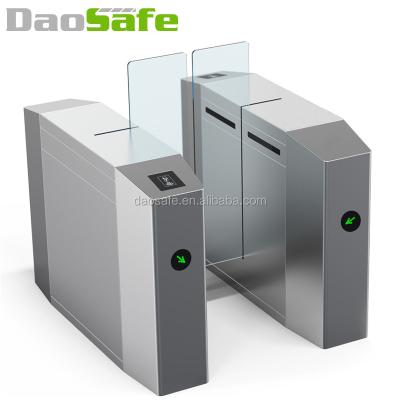 China 304 Stainless Steel RFID Card Turnstile Biometric Optical Sliding Gate for sale