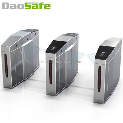 China 304 Stainless Steel Daosafe Access Checker Flap Gate Barrier Turnstile With Card Collector for sale