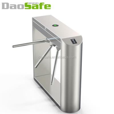 China 304 Three Arms Turnstile Biometric Stainless Steel and RFID Card Readers for Gym for sale