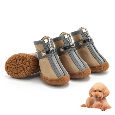 China Stocked Dog Shoes for Wearable Sports Mountain for Pets Waterproof PVC Soles Dog Boots Perfect for Small Medium Large Dog for sale