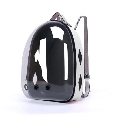 China Portable Extinguishing Stored Cat and Dog Cage Book Packing Cat Supplies Clear Shoulder Space Capsule Pet Backpack for sale