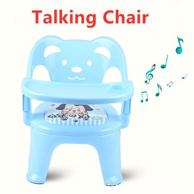 China Modern Kindergarten Kids Baby Rising Dining Chair Cartoon Anti-rollover Removeable Child Non-slip Feeding Referee Chair With Horn for sale