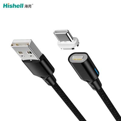 China Multiple Colors 360 Rotate Magnetic Fast Charging Cable 3A USB Micro Type C Cable For iPhone for sale