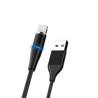 China Multiple Colors Magnetic LED Light Cable USB Fast Charging 3A For Type-C USB Cable With Data Transfer for sale