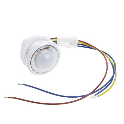 China PIR SIGN 40mm Switch LED PIR Detector Infrared Motion Sensor With Time Delay Adjustable R9JA for sale