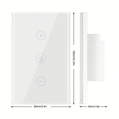 China 220V Tuya wireless wall rheostat smart remote control touch switch smart life TY111 WIFI remote control for sale