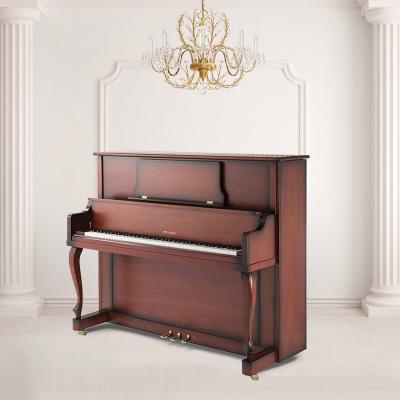 China Piano Mechanical Accessories Construction Structure Precision Solid Wood Red Matte Upright Piano for sale