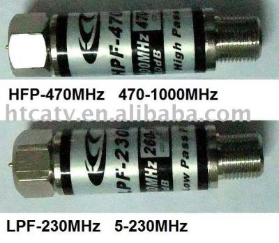 China 470-1000MHz CATV High Pass Filter HPF2L-470MHz for sale