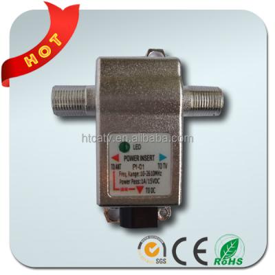 China CATV DC Power Inserter Power RF Injector To RF With DC for sale