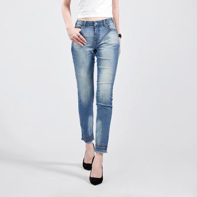 China New Fashion Breathable Embroidery Stretch Casual Skinny Jeans Women High Waisted for sale