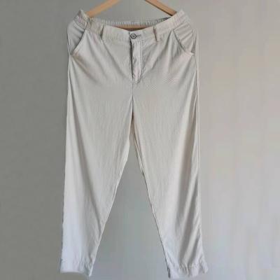 China Fashion high waist breathable ladies pencil pants white tencel pants for women for sale