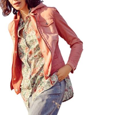 China 2022 Breathable Women Wholesale Colorful Oversized Lady Spring Summer Jean Jacket Loose Denim Jackets Fashion Style Hot Seller for sale