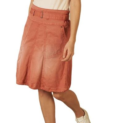 China 2022 Summer Women Clothing Factory Wholesale Casual Elastic High Waist Midi Denim Skirts Long For Women Girls for sale