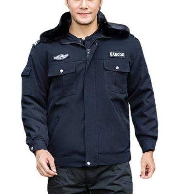 China Anti-pilling High Quality Custom Made Soft Security Guard Safety Jacket Winter Uniform Jacket for sale