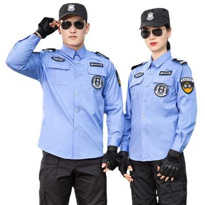 China Casual Airline Security Guard Clothes Men's Security Guard Clothing Black Long Sleeve Drop Uniform for sale