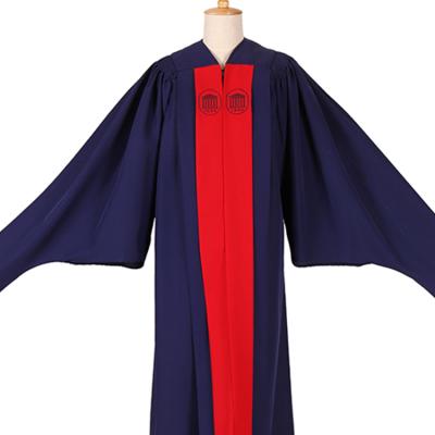 China School Clothes For Student Customize Cheap University Graduation Gown Academic Long Gowns Bachelor Dress for sale