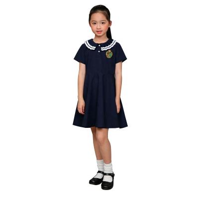 China School Pinafore Navy Anti-pilling Girls Pinafore Uniform Dress for Kindergarten and Primary Students School Uniforms for sale