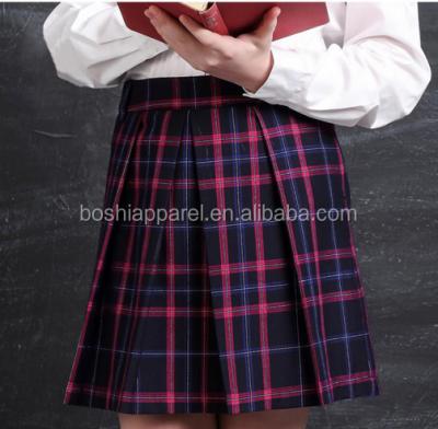 China School Clothes For Student Englan British Style Plaid Dress Skirt Girls School Girl Custom Plaid Uniforms for sale